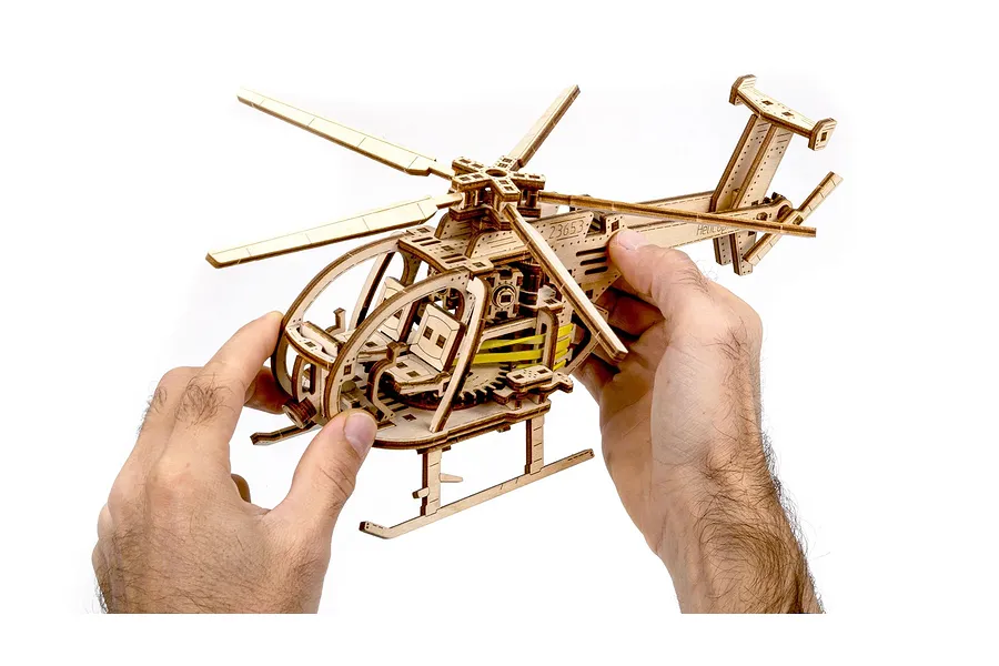 Revell 1/30 Tiny Adventures Helicopter Scaled Wooden Model Kit image 150108