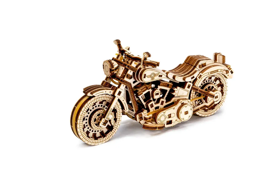 Revell 1/13 Tiny Adventures Cruiser V-Twin Scaled Wooden Model Kit image 150115