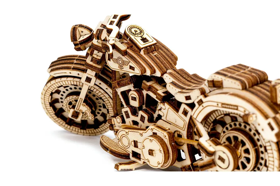 Revell 1/13 Tiny Adventures Cruiser V-Twin Scaled Wooden Model Kit image 150120