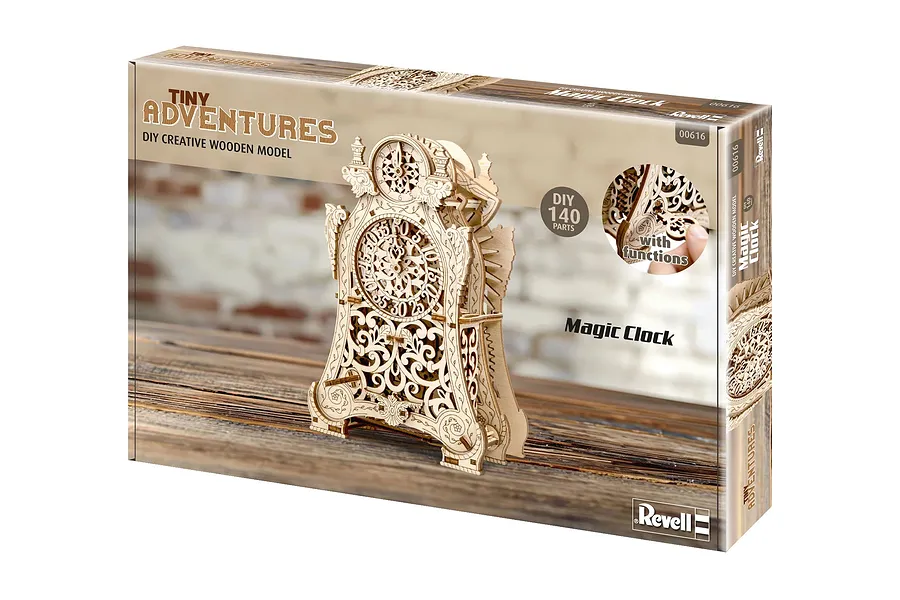 Revell Tiny Adventures Magic Clock Scaled Wooden Model Kit image 150135