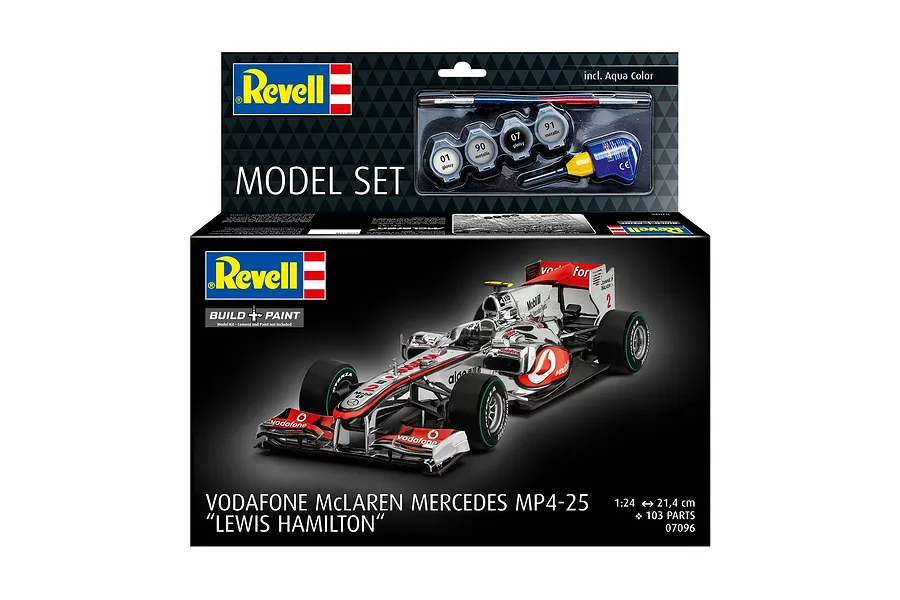 Revell 1/24 McLaren Mercedes MP4-25 Lewis Hamilton Scaled Plastic Model Starter Kit image 150272