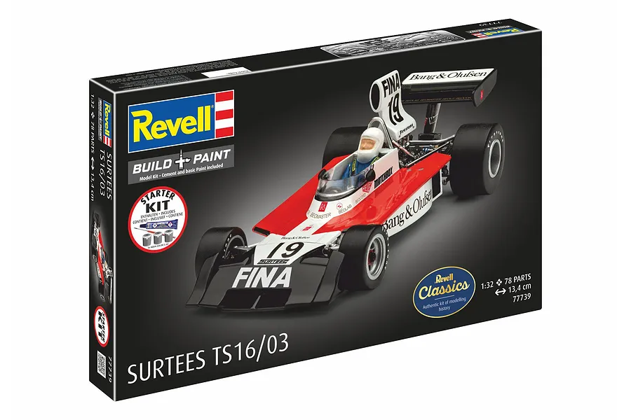 Revell 1/32 Surtees TS16/03 Scaled Plastic Model Starter Kit image 150290