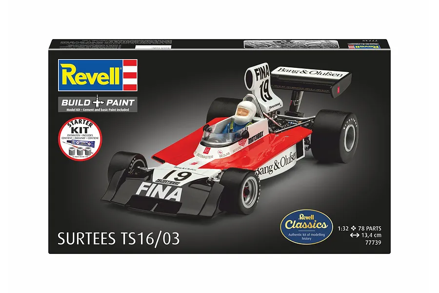 Revell 1/32 Surtees TS16/03 Scaled Plastic Model Starter Kit image 150291