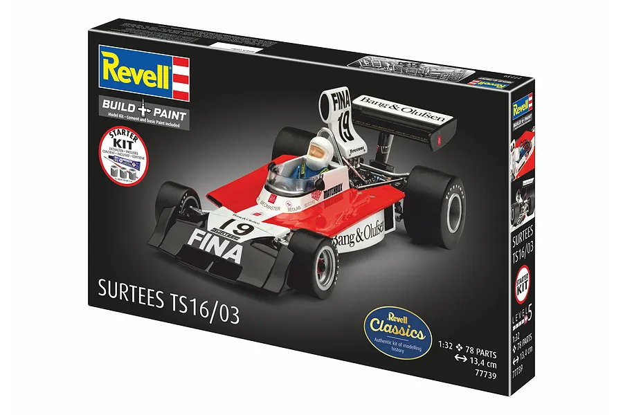 Revell 1/32 Surtees TS16/03 Scaled Plastic Model Starter Kit image 150292