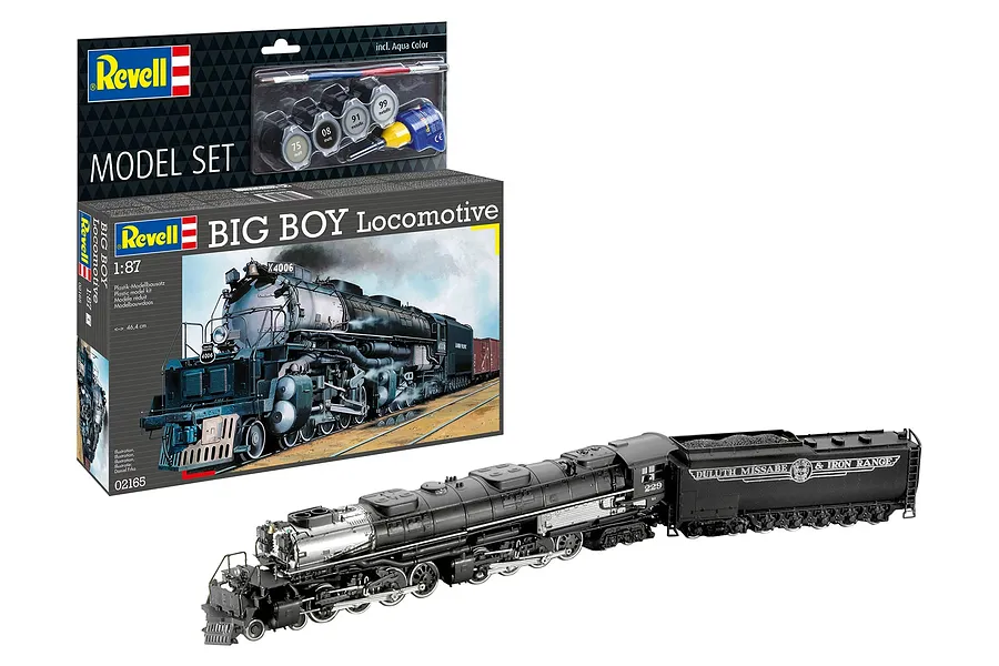 Revell 1/87 Big Boy Locomotive Scaled Plastic Model Starter Kit image 150293