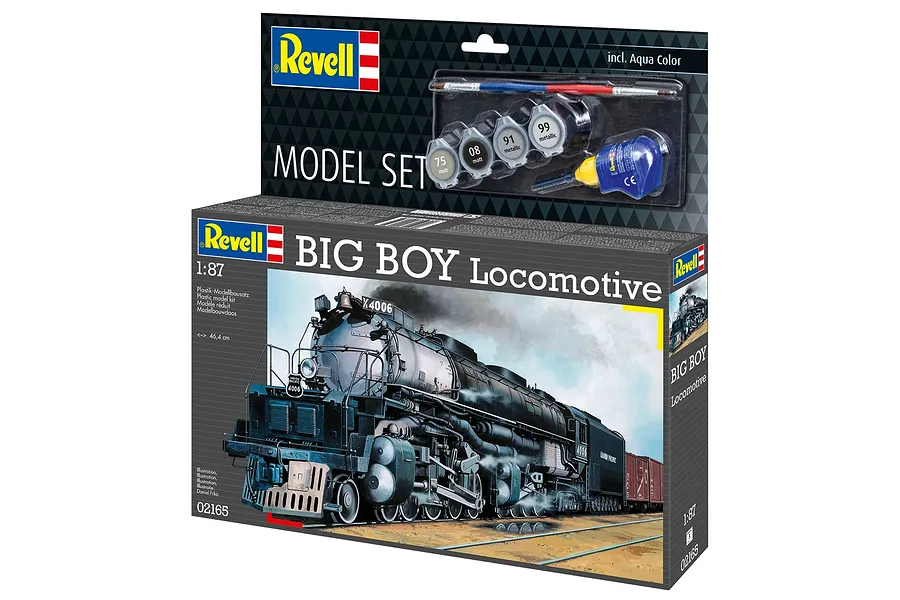 Revell 1/87 Big Boy Locomotive Scaled Plastic Model Starter Kit image 150305