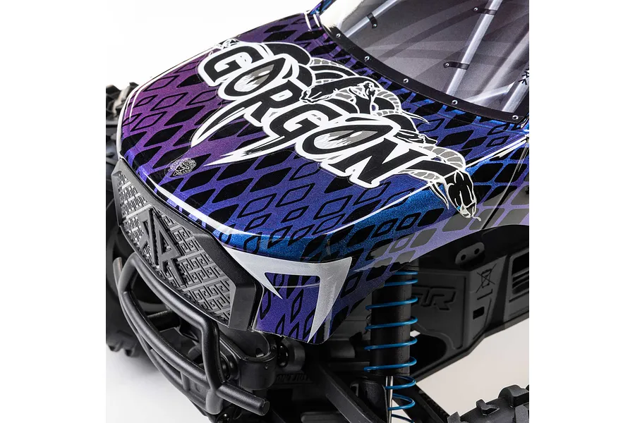 ARRMA Gorgon 223S RC Monster Truck Electric Brushless 2WD 1/10 Scale RTR - Blue/Black image 8