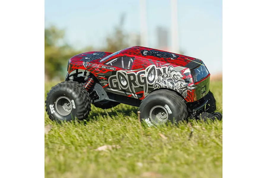 ARRMA Gorgon 223S RC Monster Truck Electric Brushless 2WD 1/10 Scale RTR - Red/Black image 17