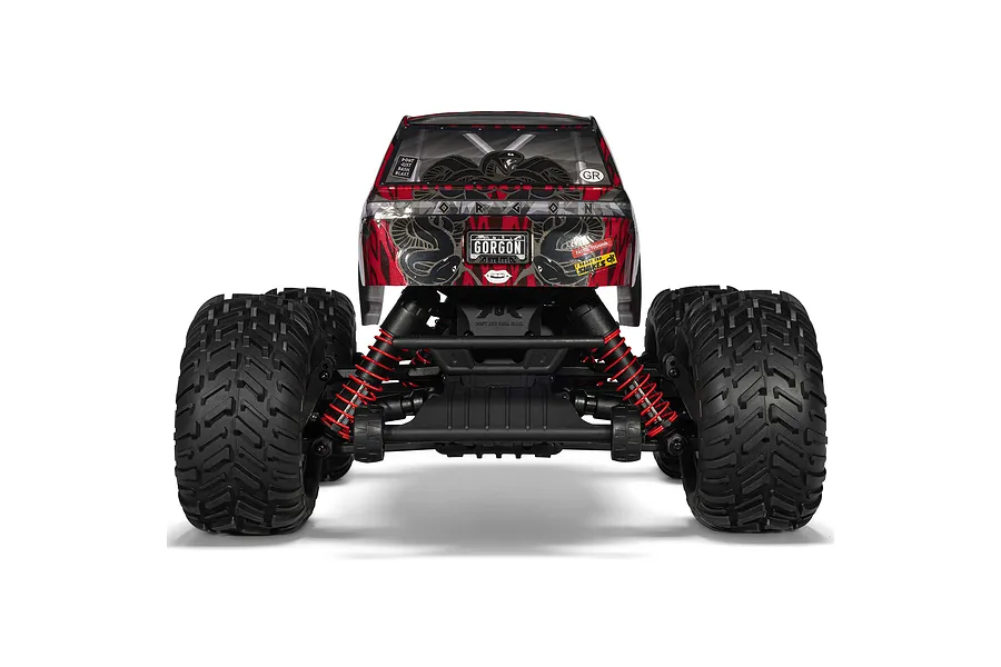 ARRMA Gorgon 223S RC Monster Truck Electric Brushless 2WD 1/10 Scale RTR - Red/Black image 6