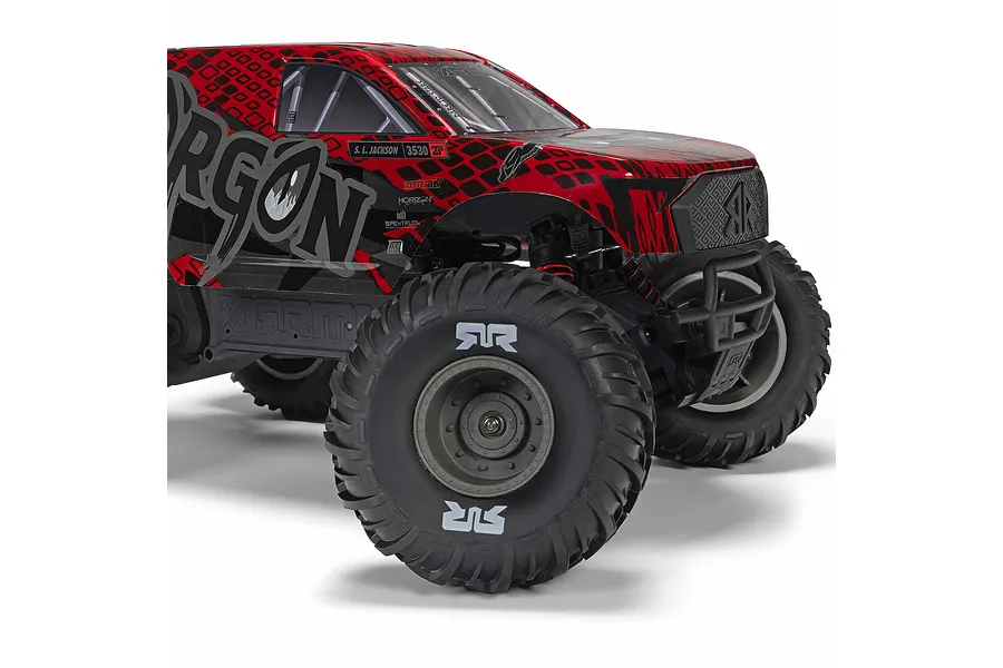 ARRMA Gorgon 223S RC Monster Truck Electric Brushless 2WD 1/10 Scale RTR - Red/Black image 8