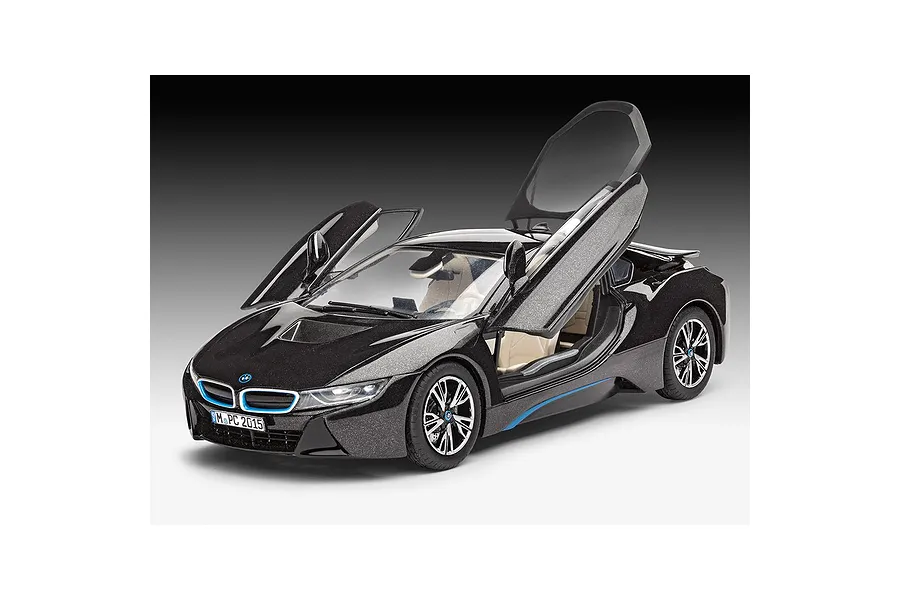 Revell 1/24 BMW i8 Scaled Plastic Model Starter Kit image 150436