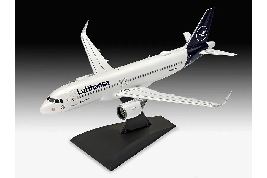 Revell 1/144 Airbus A320neo Lufthansa &amp;quot;New Livery&amp;quot; Scaled Plastic Model Starter Kit image 2