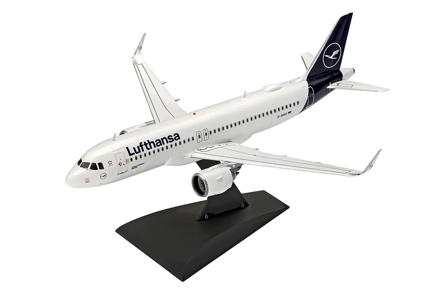 Revell 1/144 Airbus A320neo Lufthansa &amp;quot;New Livery&amp;quot; Scaled Plastic Model Starter Kit image 3