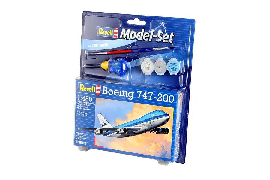 Revell 1/450 Boeing 747-200 Jumbo Jet Scaled Plastic Model Starter Kit image 5