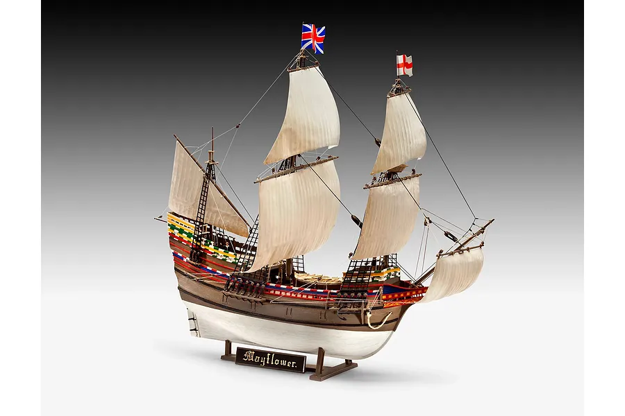 Revell 1/83 Mayflower - 400th Anniversary Scaled Plastic Model Starter Kit image 150750