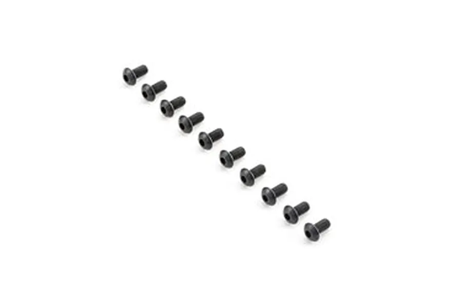 TLR 4x8mm Fine Thread Button Head Screws 10Pcs image 15082