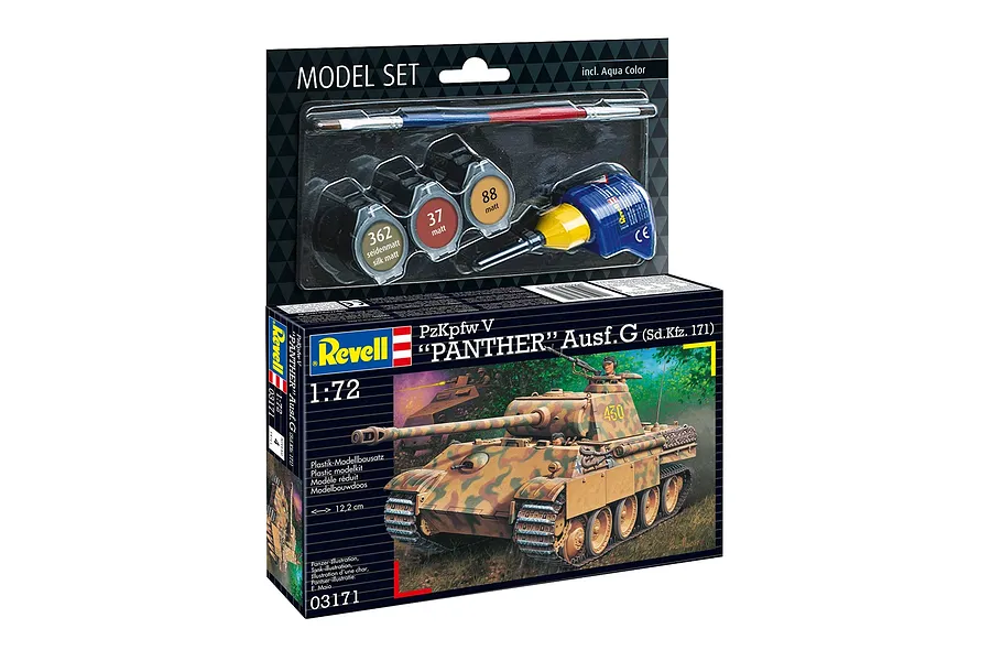 Revell 1/72 Panther Ausf. G Sd.Kfz.171 Scaled Plastic Model Starter Kit image 4
