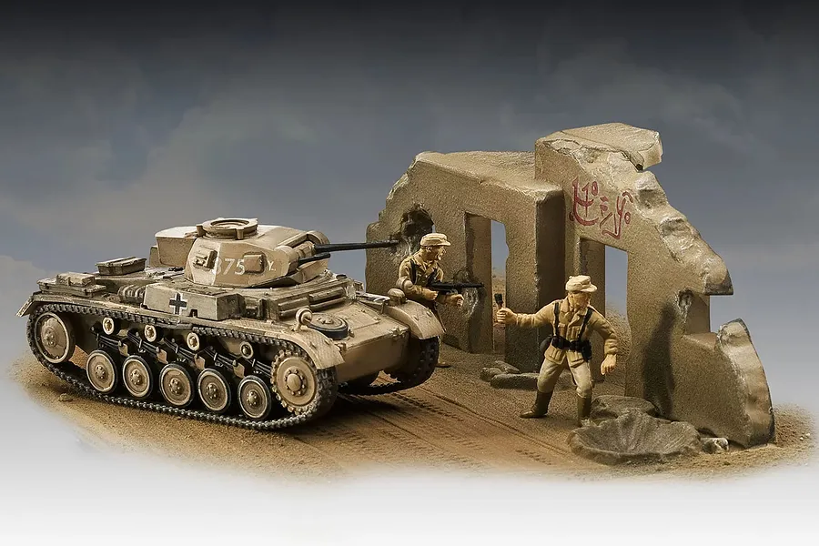 Revell 1/76 PzKpfw II Ausf. F Scaled Plastic Model Starter Kit image 6