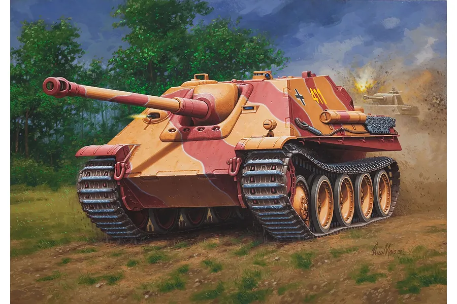 Revell 1/76 Sd.Kfz.173 Jagdpanther Scaled Plastic Model Starter Kit image 2