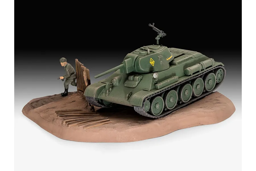Revell 1/76 T-34-76 Model 1940 Scaled Plastic Model Starter Kit image 3