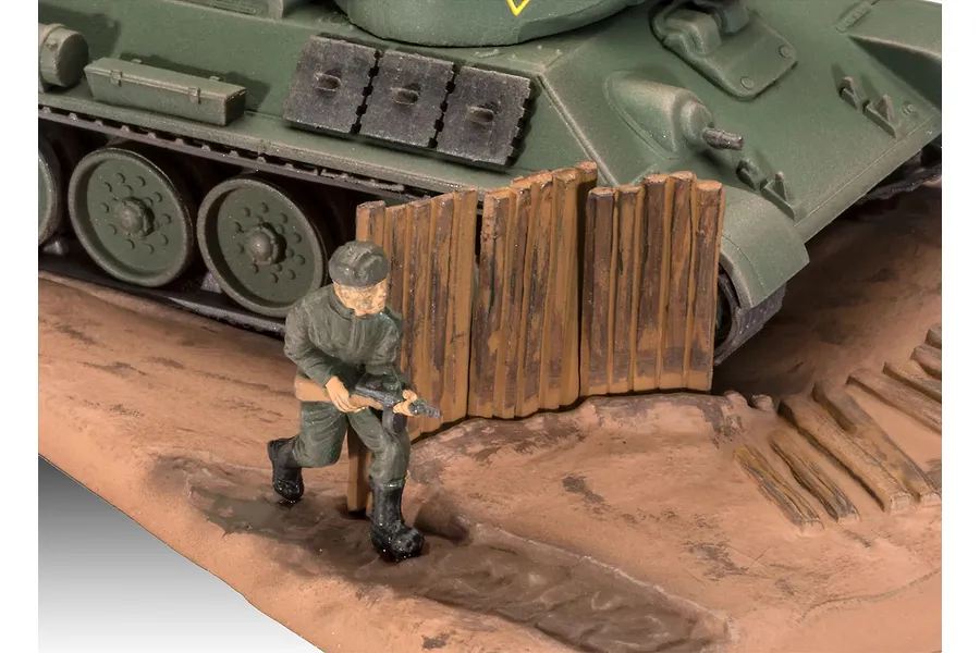 Revell 1/76 T-34-76 Model 1940 Scaled Plastic Model Starter Kit image 4
