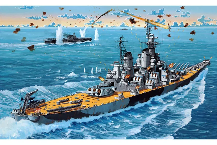 Revell 1/1200 USS New Jersey Battleship Scaled Plastic Model Starter Kit image 2