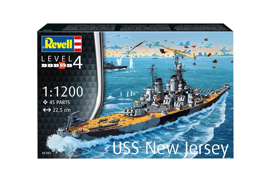 Revell 1/1200 USS New Jersey Battleship Scaled Plastic Model Starter Kit image 10