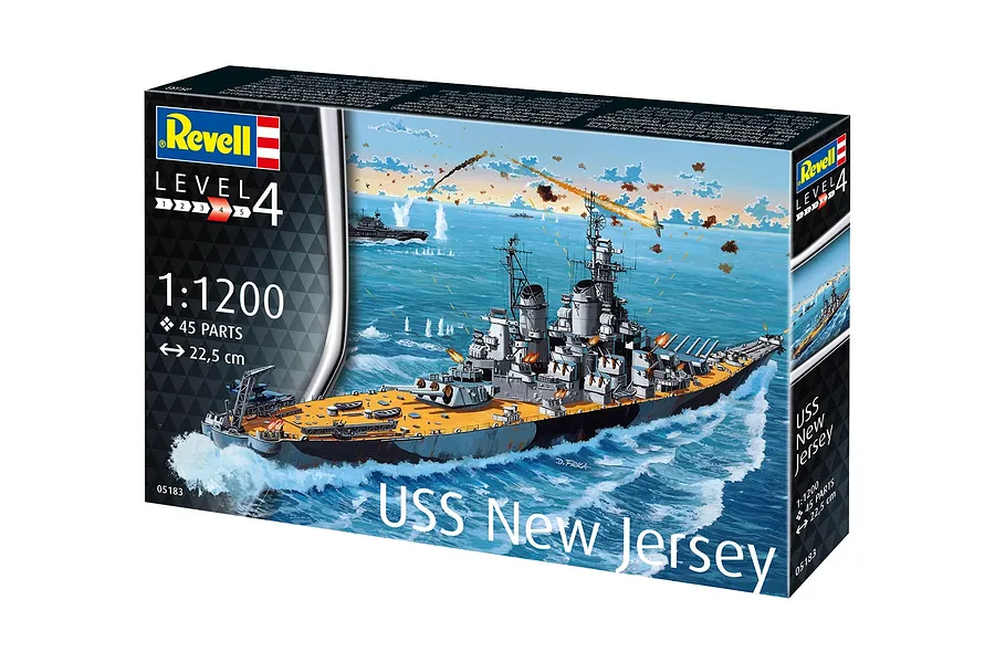 Revell 1/1200 USS New Jersey Battleship Scaled Plastic Model Starter Kit image 11