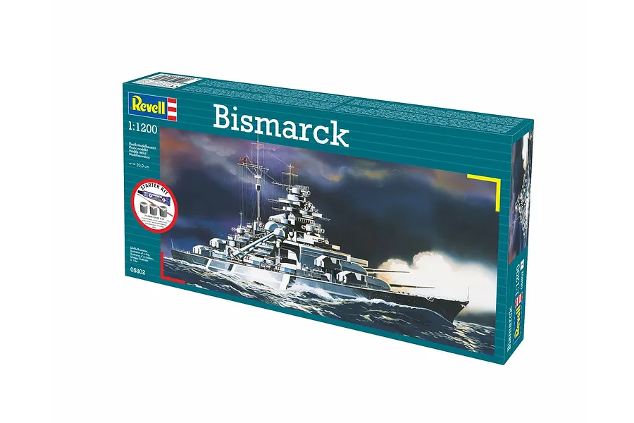 Revell 1/1200 Bismarck Battleship Scaled Plastic Model Starter Kit image 5