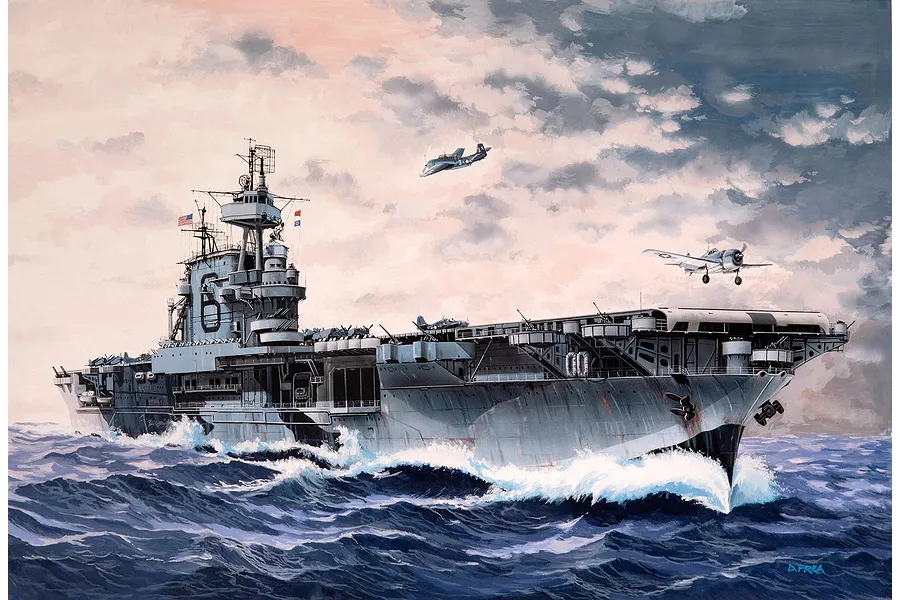 Revell 1/1200 USS Enterprise CV-6 Aircraft Carrier Scaled Plastic Model Starter Kit image 2