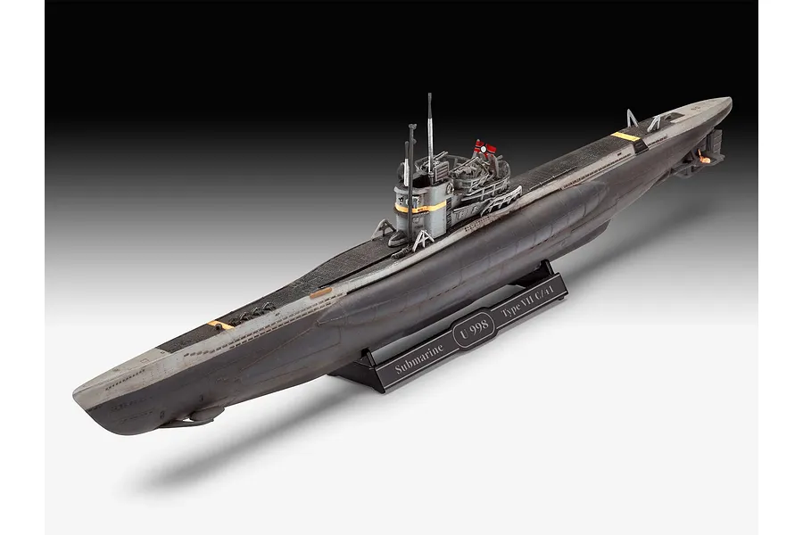 Revell 1/350 German Type VII C/41 Submarine Scaled Plastic Model Starter Kit image 3