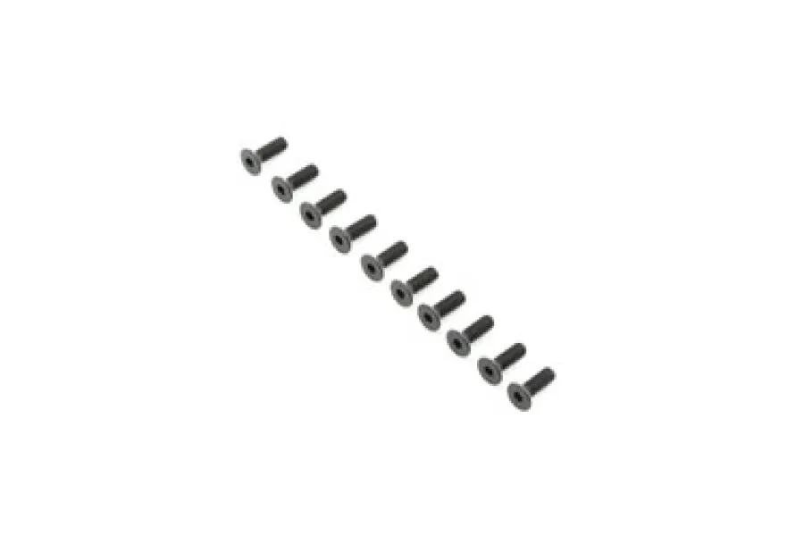 TLR 4x12mm Fine Thread Countersunk Head Screws 10Pcs image 15109