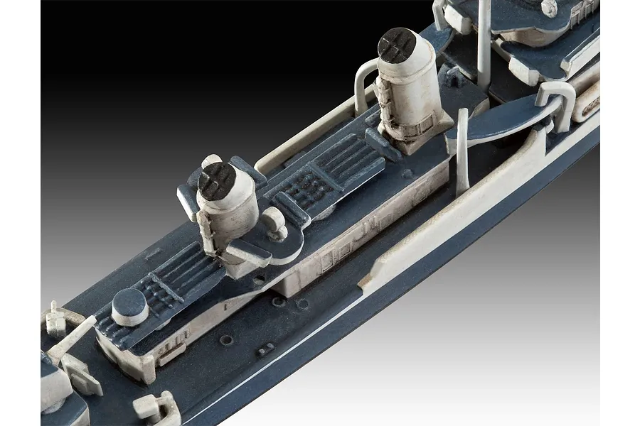Revell 1/700 USS Fletcher &amp;amp; USS Indianapolis - Pacific Warriors Scaled Plastic Model Starter Kit image 10