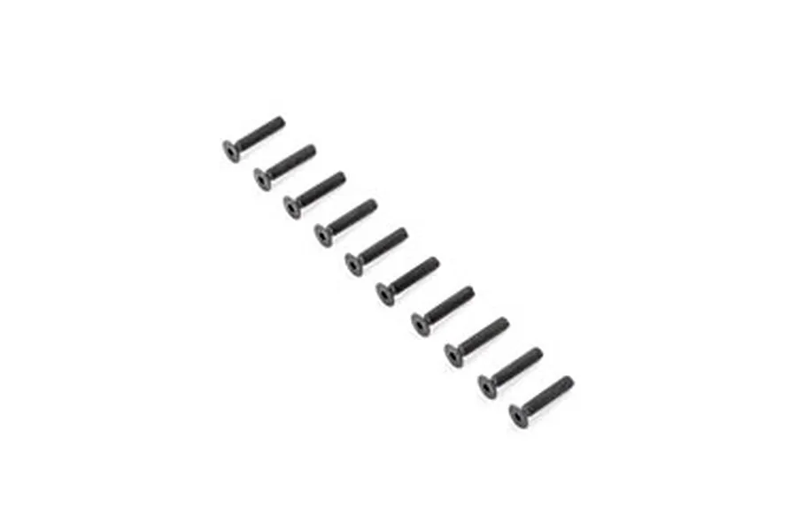 TLR 4x20mm Fine Thread Countersunk Head Screws 10Pcs image 15110