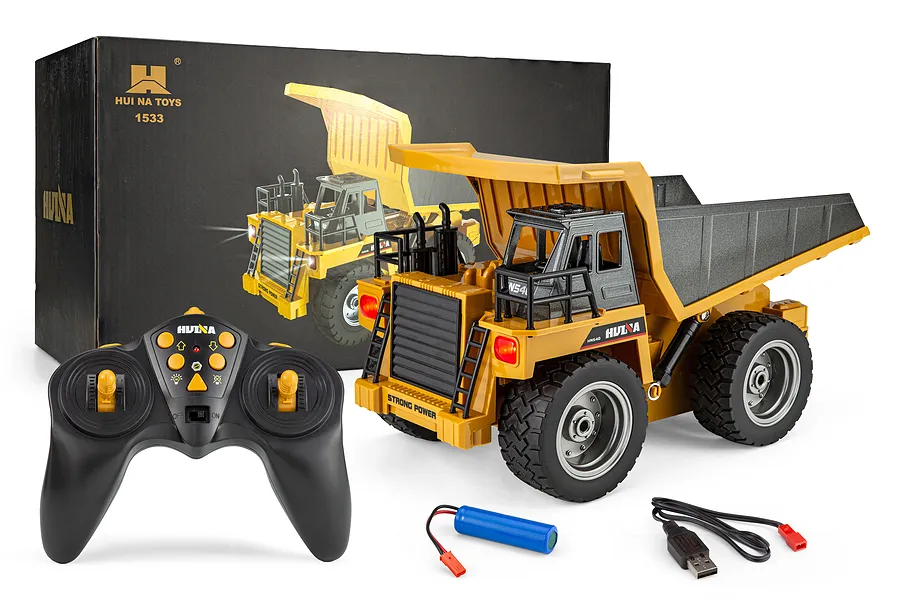 HuiNa 1533 Dump Truck RC Truck Electric 4WD 1/18 Scale RTR image 151098