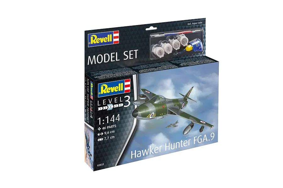Revell 1/144 Hawker Hunter FGA.9 Scaled Plastic Model Starter Kit image 7