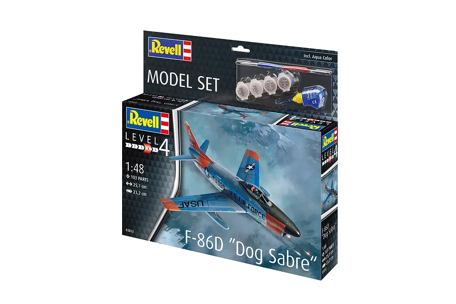 Revell 1/48 F-86D Sabre Dog Scaled Plastic Model Starter Kit image 6