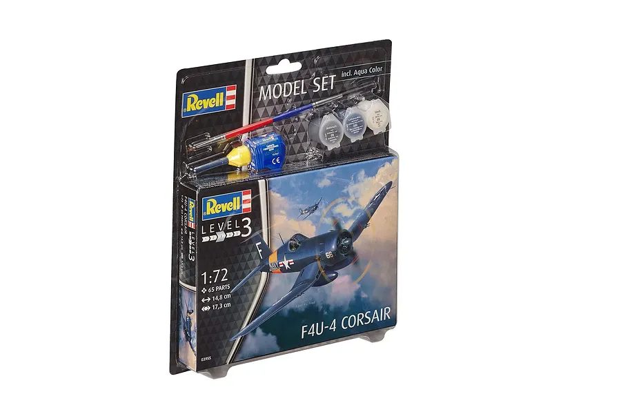 Revell 1/72 Vought F4U-4 Corsair Scaled Plastic Model Starter Kit image 3