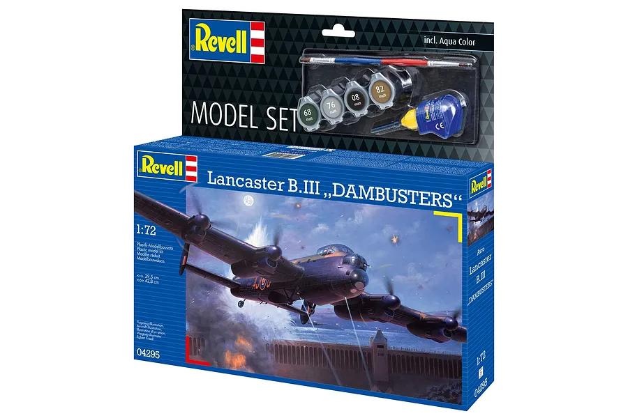 Revell 1/72 Lancaster B.III &amp;quot;DAMBUSTERS&amp;quot; Scaled Plastic Model Starter Kit image 13