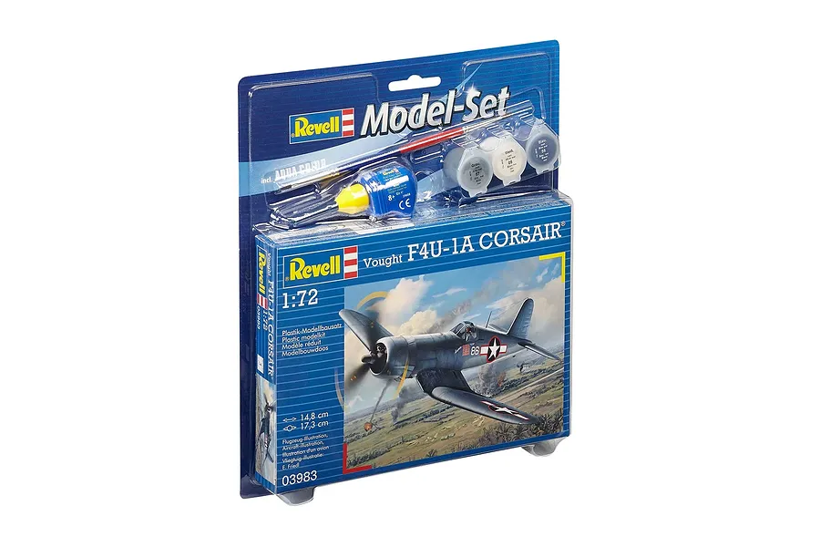 Revell 1/72 Vought F4U-1D Corsair Scaled Plastic Model Starter Kit image 3