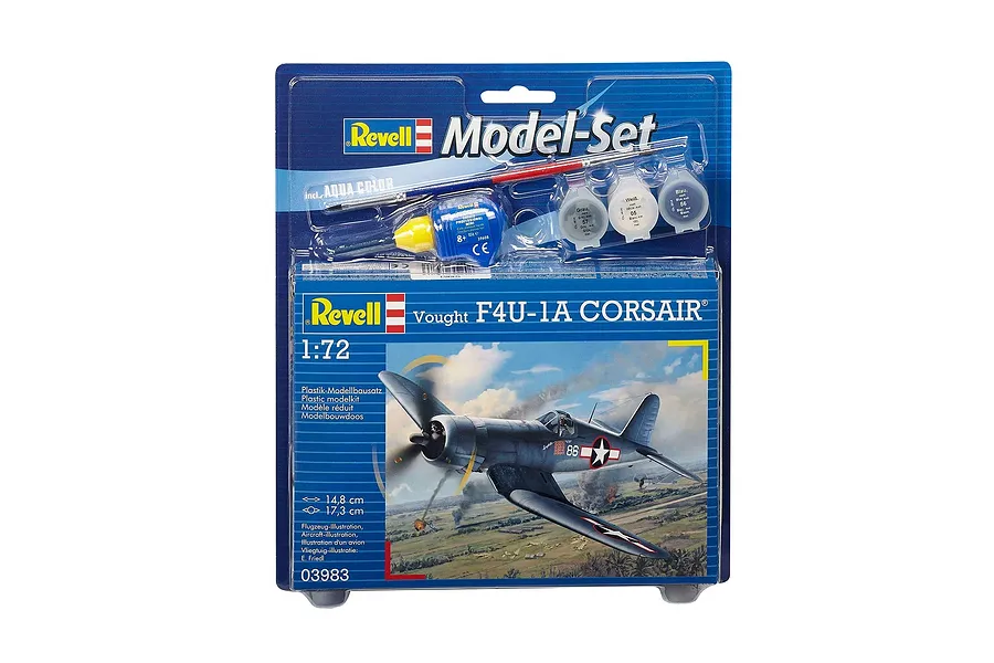 Revell 1/72 Vought F4U-1D Corsair Scaled Plastic Model Starter Kit image 4