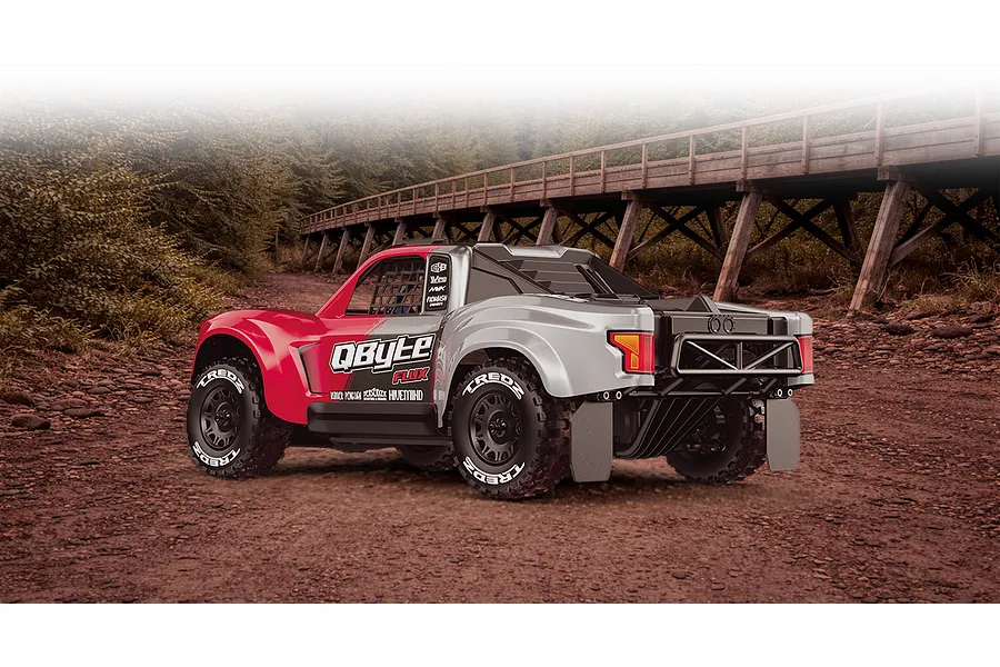 Maverick QByte SC Flux RC Short Course Truck Electric Brushless 4WD 1/12 Scale RTR - Red image 151433