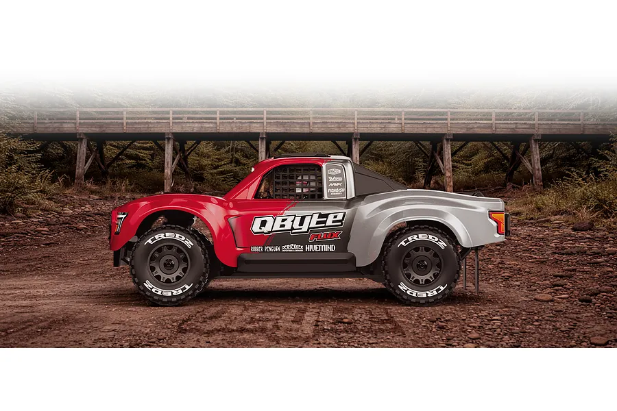 Maverick QByte SC Flux RC Short Course Truck Electric Brushless 4WD 1/12 Scale RTR - Red image 151434
