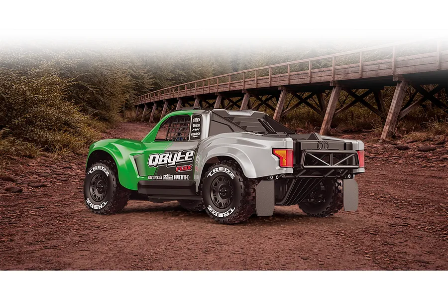Maverick QByte SC Flux RC Short Course Truck Electric Brushless 4WD 1/12 Scale RTR - Green image 151442