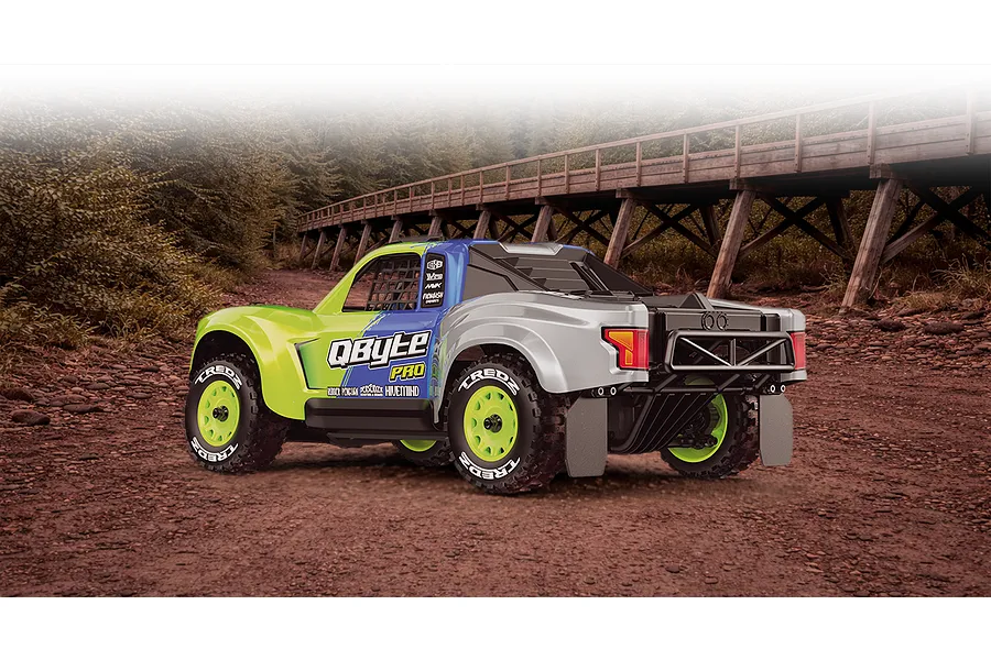 Maverick QByte SC Pro RC Short Course Truck Electric Brushless 4WD 1/12 Scale RTR - Fluoro Green image 151451