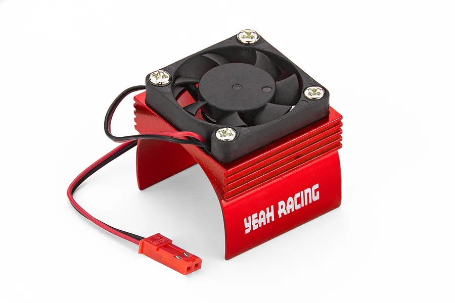Yeah Racing Red Aluminium 540 Size Motor Heat Sink w/ Cooling Fan image 151539