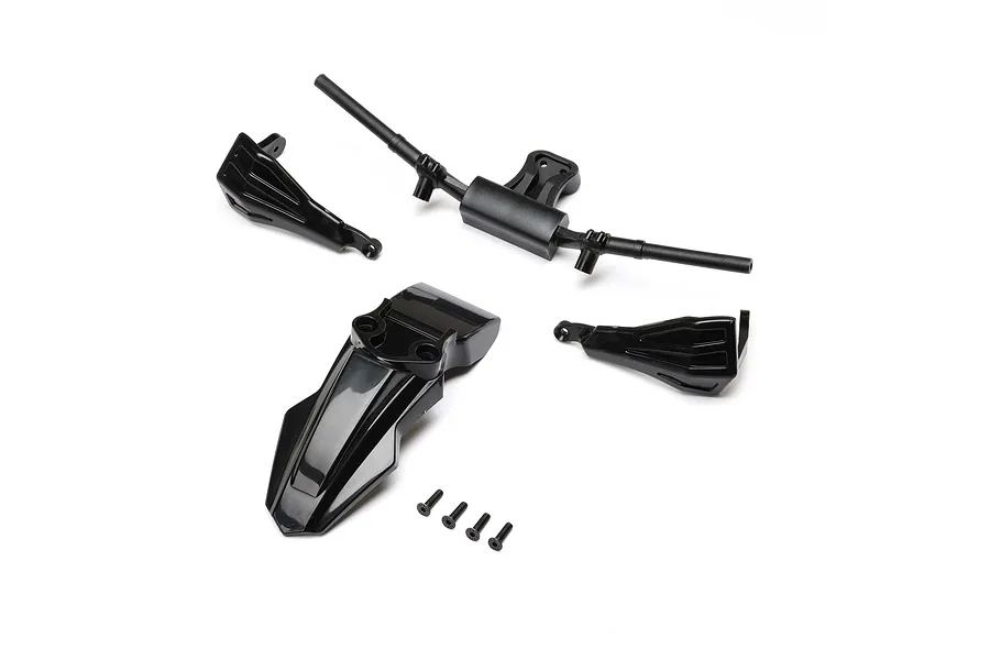 Losi Fender, Handguards &amp;amp; Handle Bars, Black: Promoto-SM image 151661