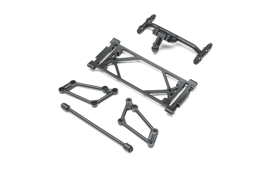 Losi Front Wing Mount Set, Black: 22S Sprint image 151712