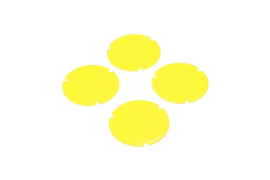 Losi Wheel Cover Set, Yellow: 22S Sprint image 151723
