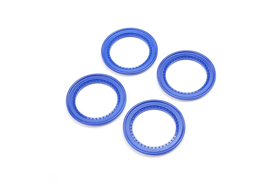 Losi Snap-in Beadlock Rings, Blue (4): LMT 2.0 image 151738